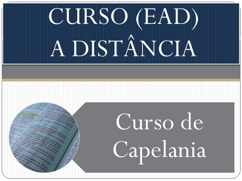 Curso de Especialização em Capelania a distância